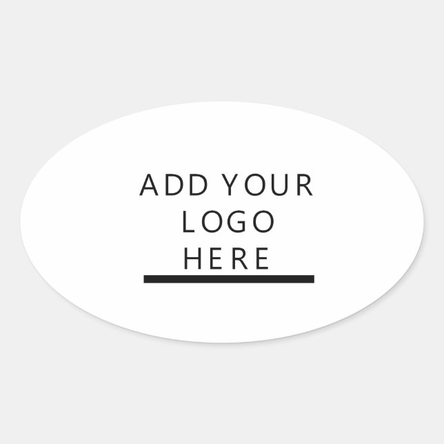Customise  - Design - Add your logo Oval Sticker (Front)