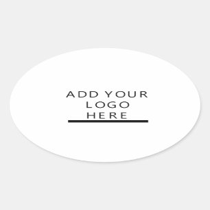 Customise  - Design - Add your logo Oval Sticker