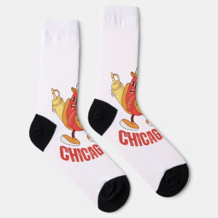 Customise Design Chicago Style Hot Dog Lover Socks