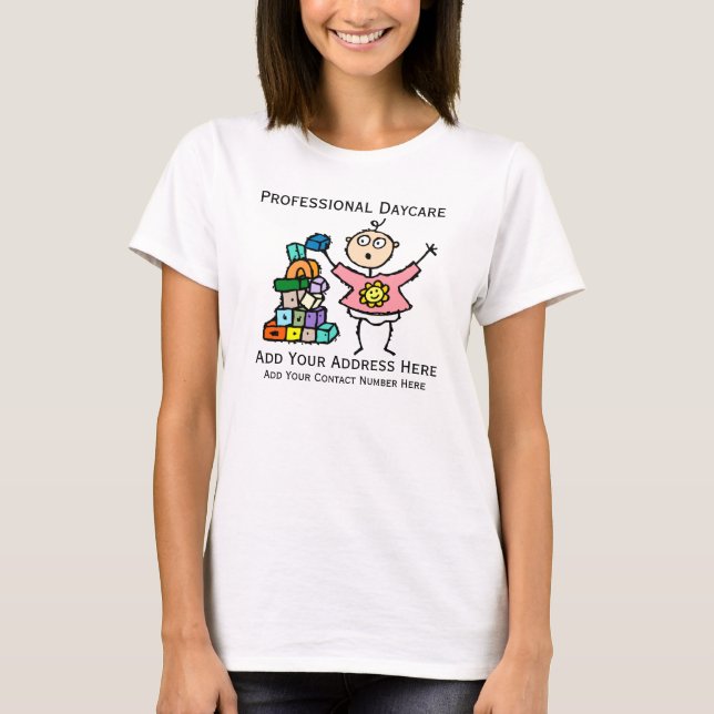 Customise Design For  DayCare Business T-shirt (Front)