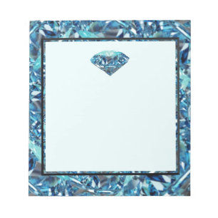 Customise Diamond anniversary themed gifts, party Notepad