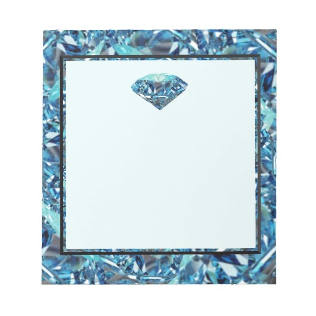 Customise Diamond anniversary themed gifts, party Notepad (Front)