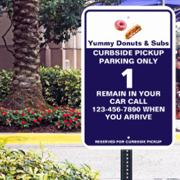 Customise Doughnut Sub Shop Curbside Parking Reser