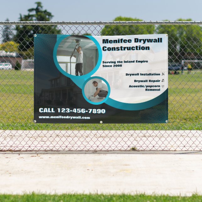 Customise Drywall Installation Contractor Business Banner (Insitu)