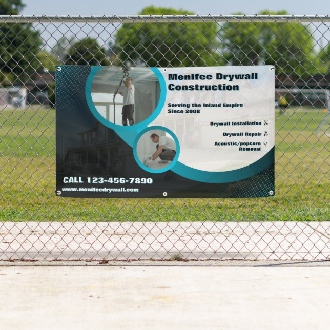 Customise Drywall Installation Contractor Business Banner (Insitu)