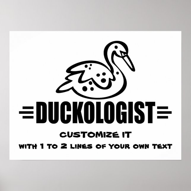 Customise Duck Poster (Front)
