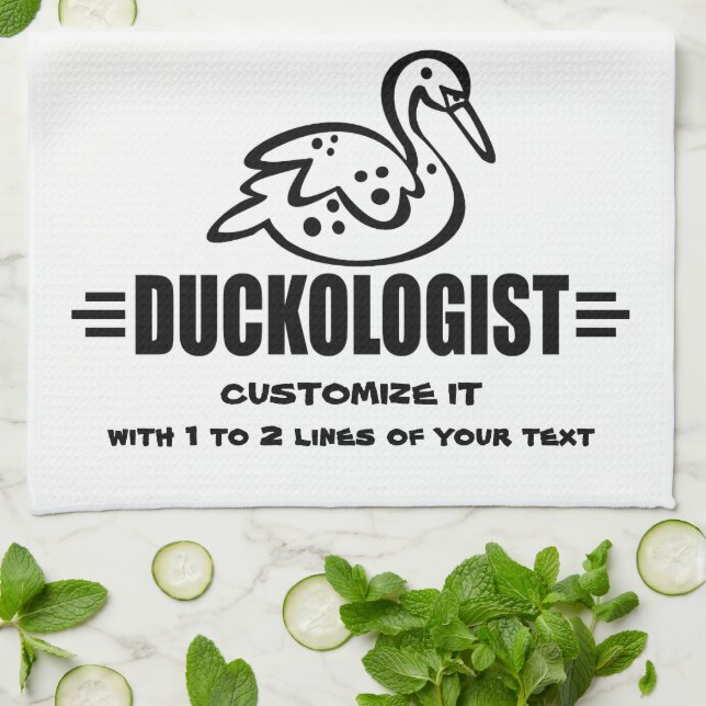 Customise Duck Tea Towel (Folded)