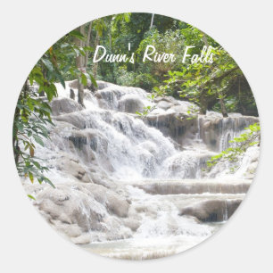 Customise Dunn’s River Falls photo Classic Round Sticker