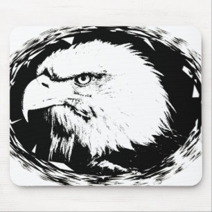 Customise Eagle Head Modern Pop Art Template Mouse Mat