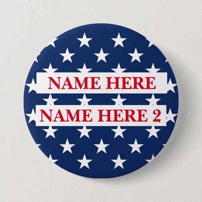 Customise Election Name  7.5 Cm Round Badge (Front)