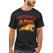 Customise "En fuego" Tennis Ball on fire.