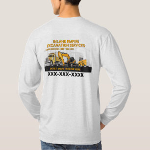 Customise Excavation General Contractor Constructi T-Shirt