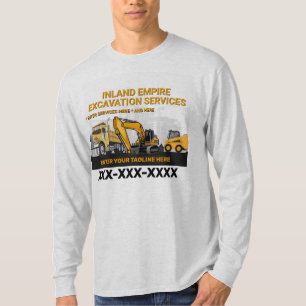 Customise Excavation General Contractor Constructi T-Shirt