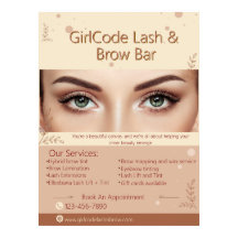 Customise Eyebrow Eyelash Beauty Salon Promotional
