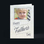 Customise Father’s Day with Necktie Card<br><div class="desc">Elegant Father’s Day card that’s customisable with your photo on the cover. A striped necktie and textured background is a perfect sentiment to give your dad on this special day. Design © 2015 Julia Bryant.</div>