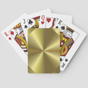 Customise Faux Gold Elegant Template Trendy Playing Cards