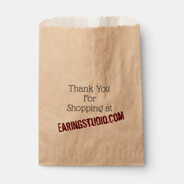 Customise Favour Bags - Business Supplies Website (Front)