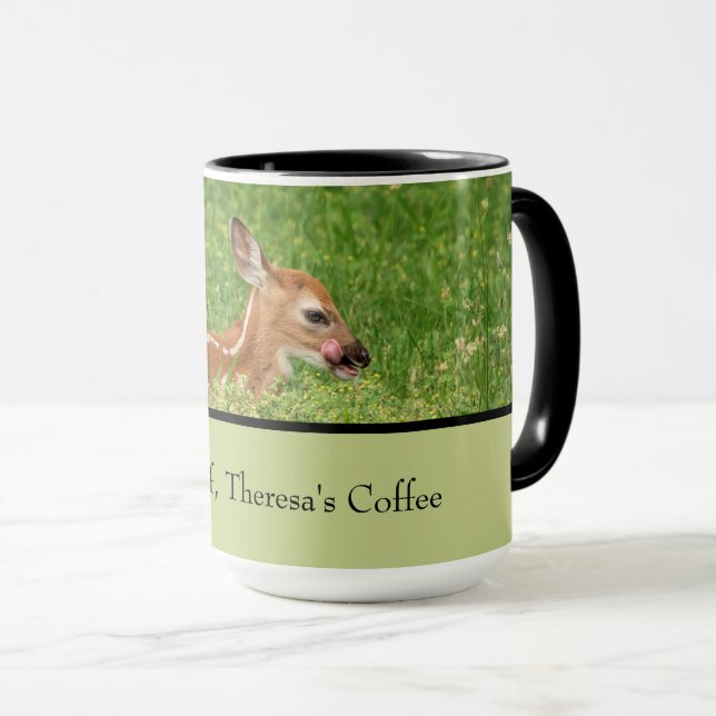 Customise Fawn (White-Tailed Deer) Mug (Front Right)