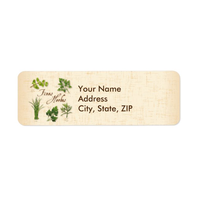 Customise Fines Herbs Labels (Front)