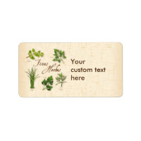Customise Fines Herbs Labels