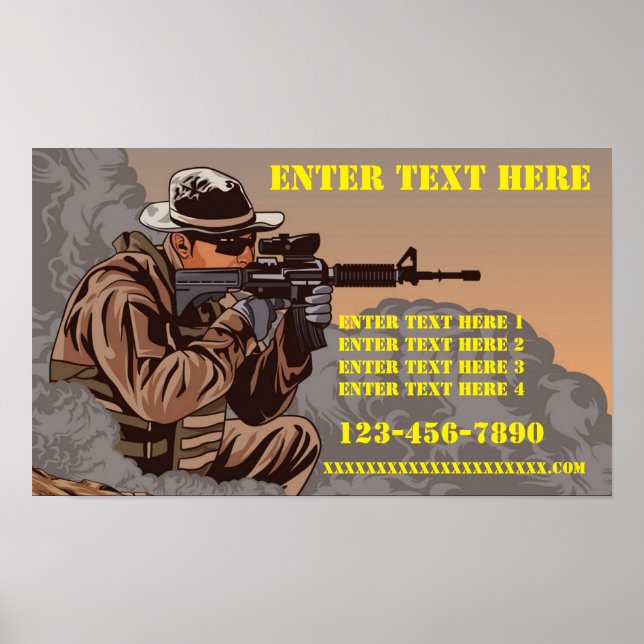 Customise Firearms Tactical Training School  Poster (Front)