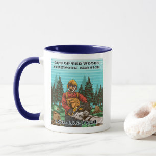 Customise Firewood Service Business Promotional Mug