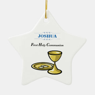 Customise, First Communion Body and Blood Ceramic Tree Decoration