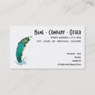 Customise Fly Fishing Business Card