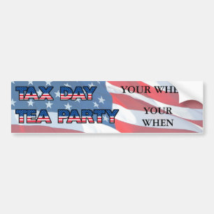 Customise For Your Tea Party Site Bumper Sticker