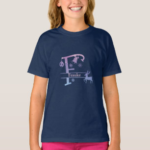 Customise Funny F Christmas Alphabet T-Shirt