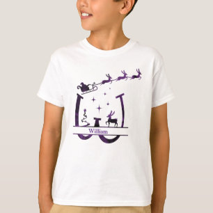 Customise Funny W Christmas Alphabet T-Shirt