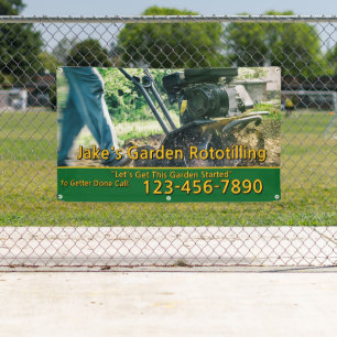Customise Garden Rototilling Service Business  Banner