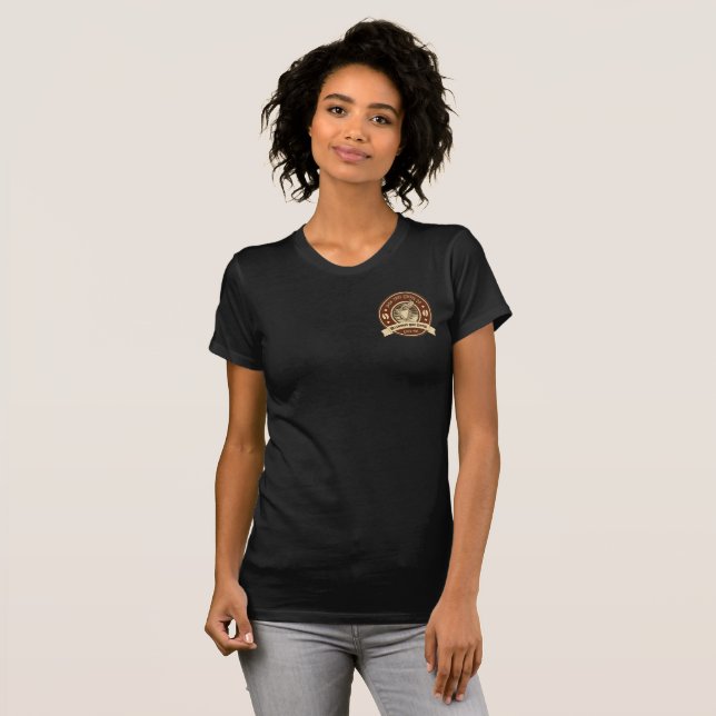 Customise Generic Coffee Shop Rustic Front T-Shirt (Front Full)