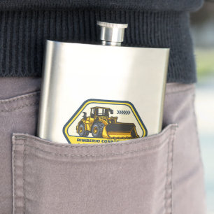 Customise Generic Construction Contracting Busines Hip Flask