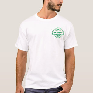 Customise Generic Farm Veggies Eggs Promo Front of T-Shirt