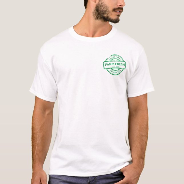 Customise Generic Farm Veggies Eggs Promo Front of T-Shirt (Front)