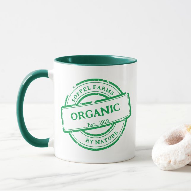 Customise Generic Farm Veggies Eggs Promo Mug (With Donut)