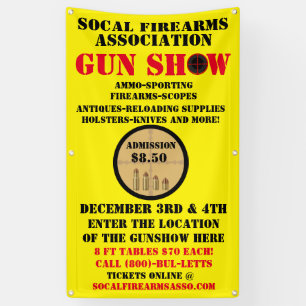 Customise Generic Gun Show Event Detailed  Banner