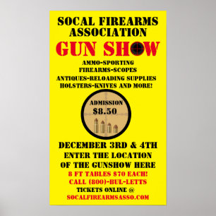 Customise Generic Gun Show Event Detailed Poster