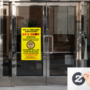 Customise Generic Gun Show Event Detailed Window Cling