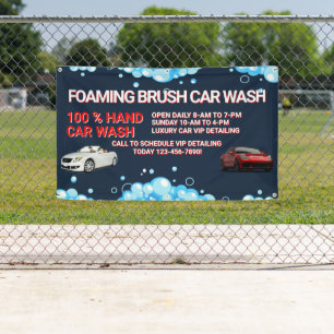Customise Generic Large Car Wash Business  Banner