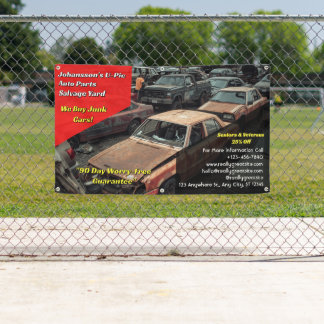 Customise Generic U Pic Em Auto Parts Scrap Yard  Banner