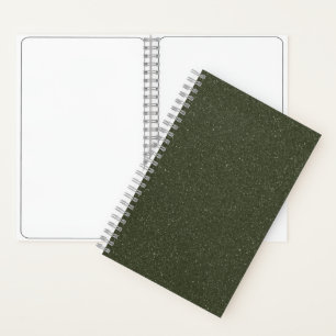 Customise Glitter Moss Green Sketchbook Notebook