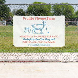 Customise Goat Farm Milk Cheese For Sale  Banner