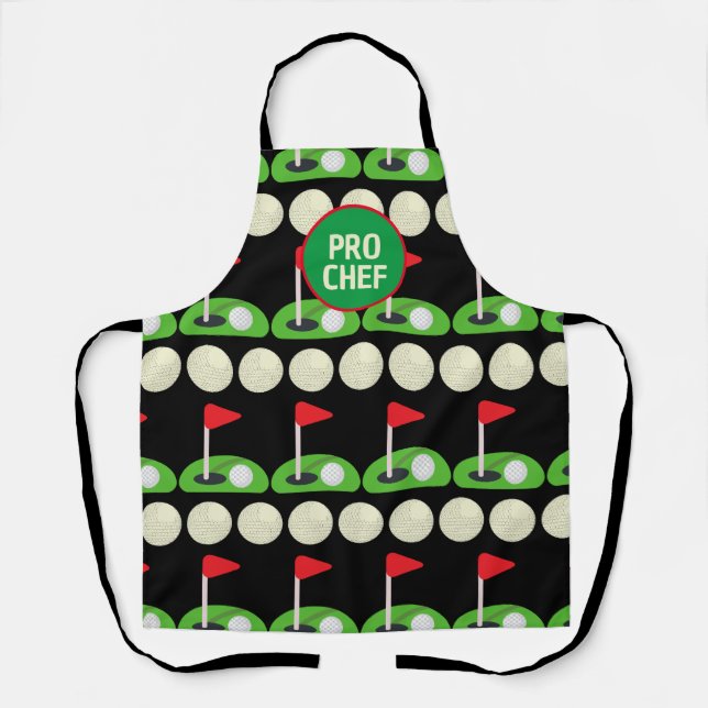 Customise Golf Pro Chef All-Over Print Apron (Front)
