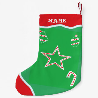 Customise Green Polka Dot Christmas Stockings