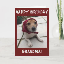 Customise Greetings Card Happy Birthday Grandma