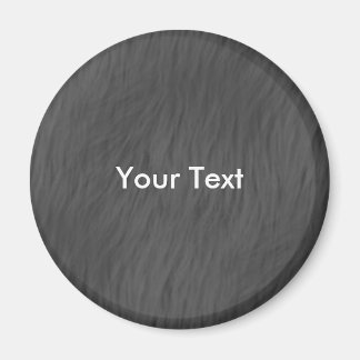 Customise Grey Animal Fur Magnet