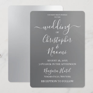 Customise - Grey Fade Invitation