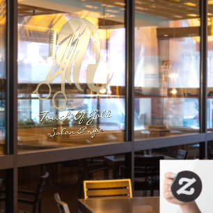 Customise Hair Salon and Spa Business Front  Window Cling